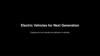 Revolutionizing Commuting with VDP E-Vehicles