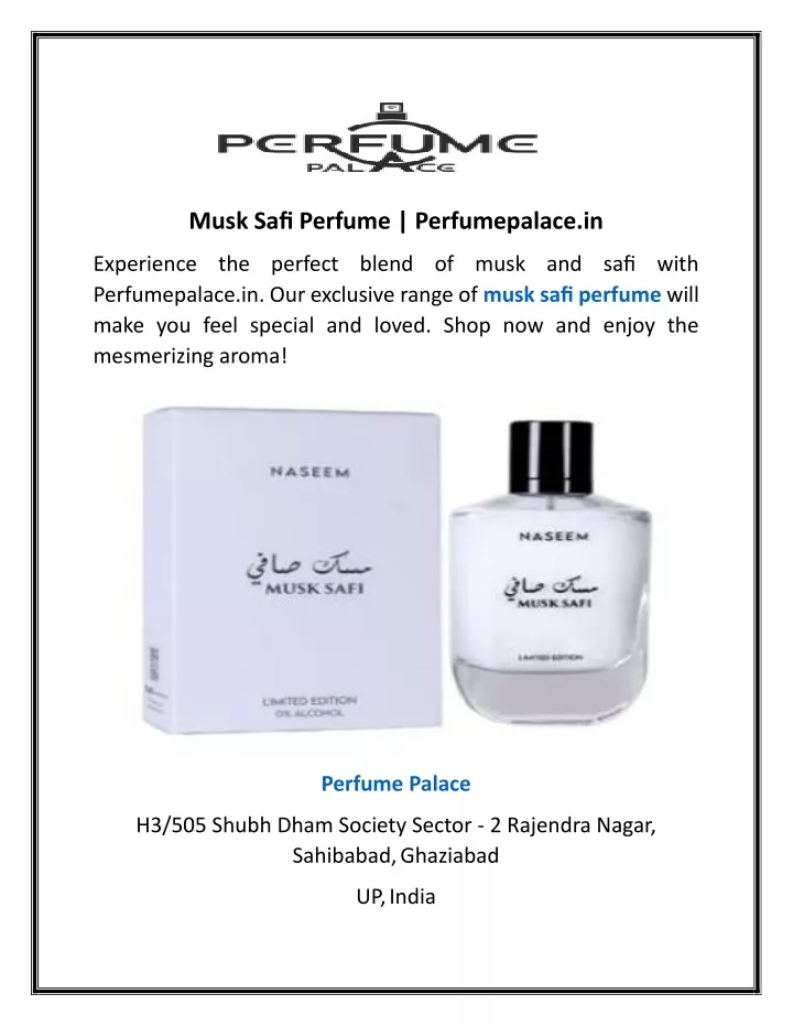 musk safi perfume perfumepalace in