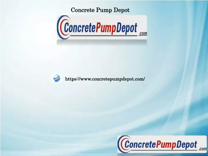 concrete pump depot