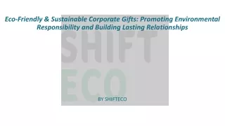 Eco-Friendly & Sustainable Corporate Gifts