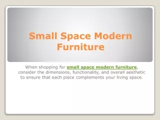 small space modern furniture
