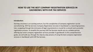 How to Use the Best Company Registration Services