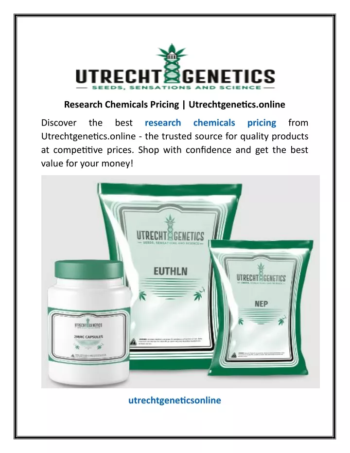 research chemicals pricing utrechtgenetics online