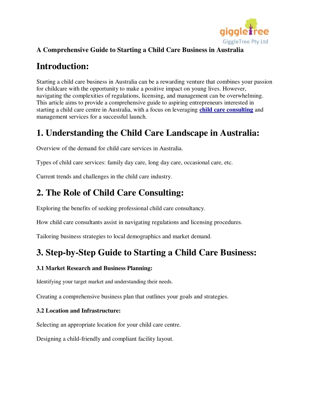 PPT - A Comprehensive Guide to Starting a Child Care Business in ...
