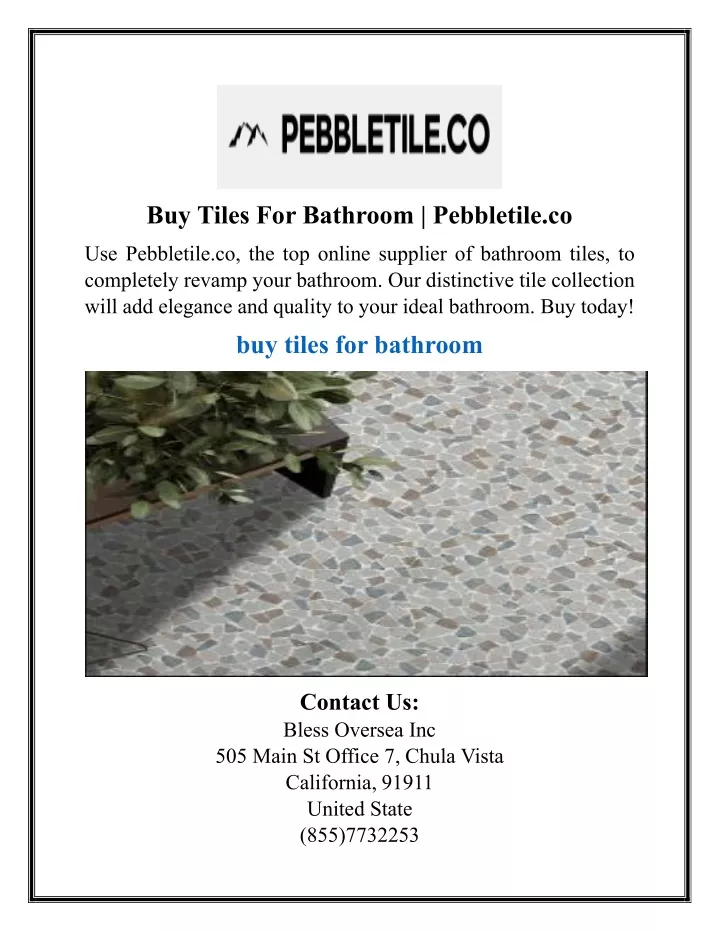 buy tiles for bathroom pebbletile co