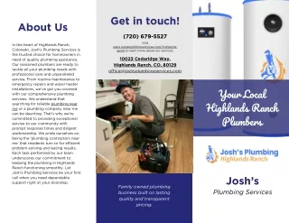 Josh's Plumbing Services