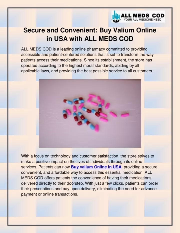 secure and convenient buy valium online
