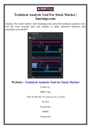 technical analysis tool for stock market smrtalgo