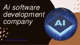 Ai software development company