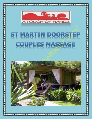 St Martin Doorstep Couples Massage