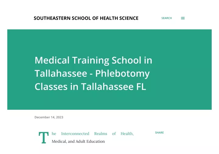 southeastern school of health science