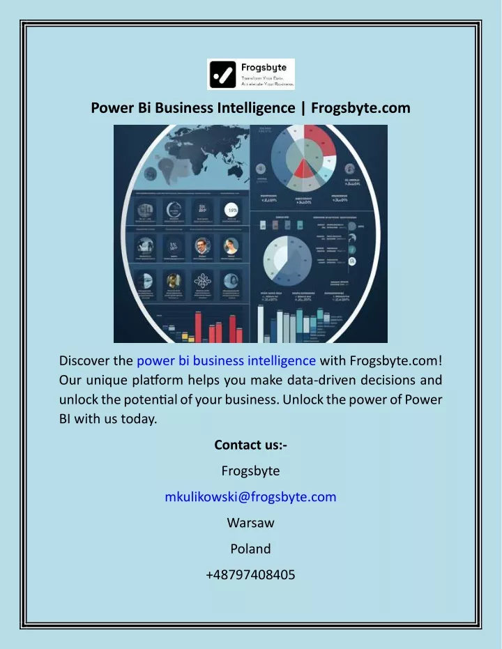 power bi business intelligence frogsbyte com
