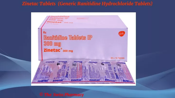 zinetac tablets generic ranitidine hydrochloride