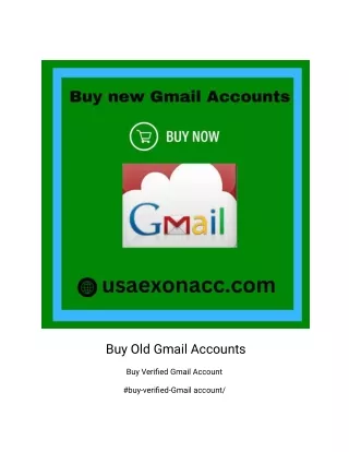 Buy Old Gmail Accounts