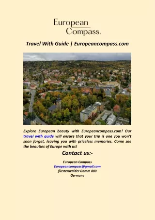Travel With Guide  Europeancompass.com
