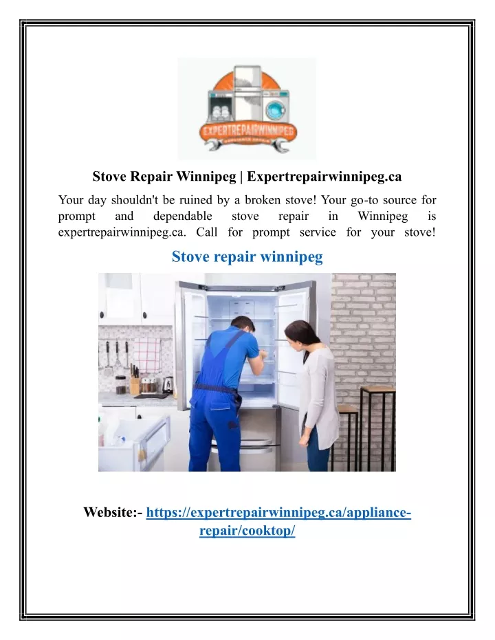 stove repair winnipeg expertrepairwinnipeg ca