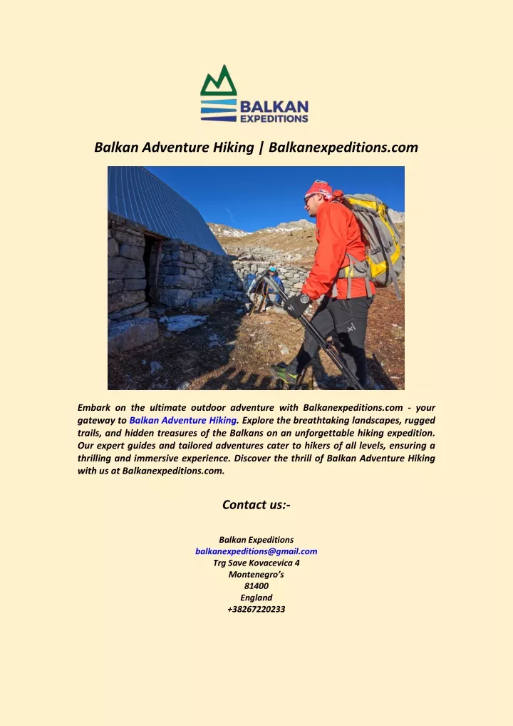 balkan adventure hiking balkanexpeditions com