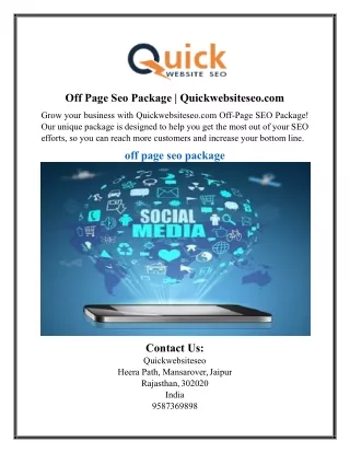 off page seo package quickwebsiteseo com