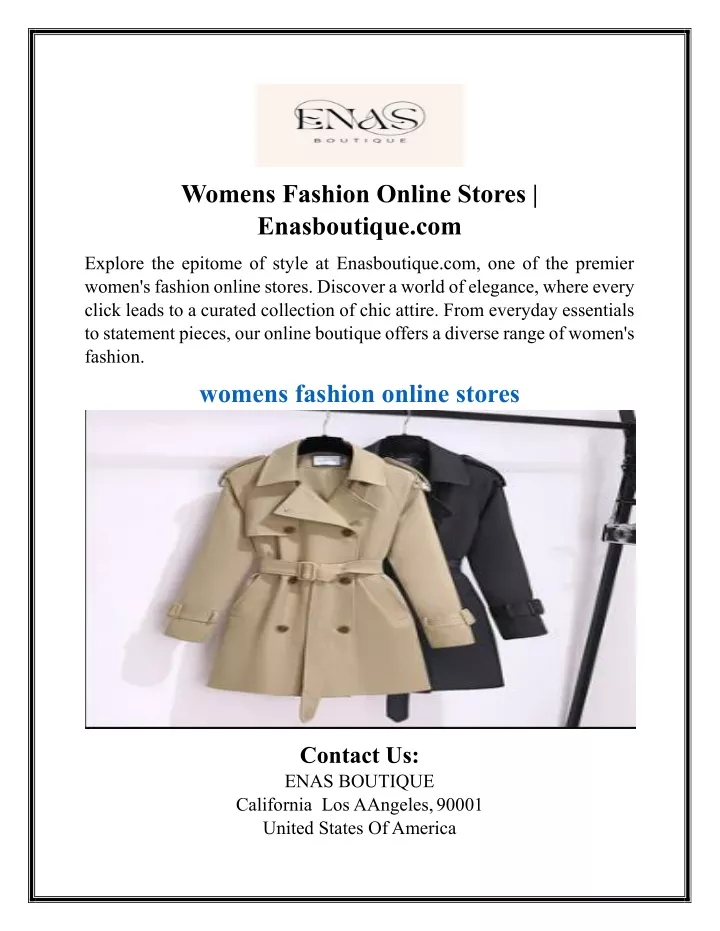 womens fashion online stores enasboutique com
