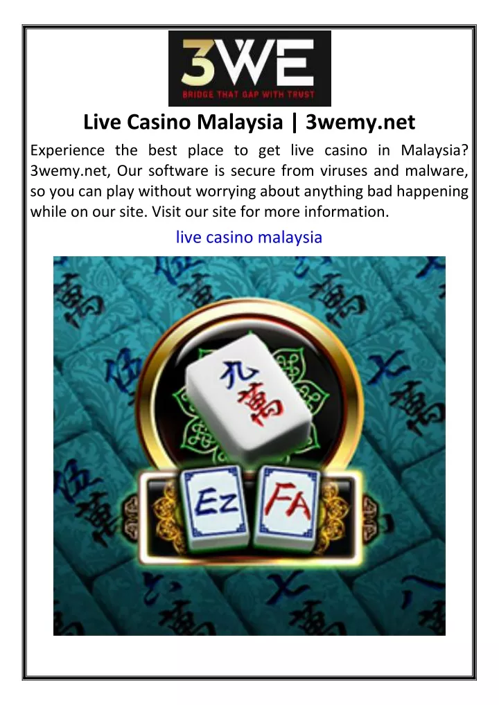 live casino malaysia 3wemy net experience