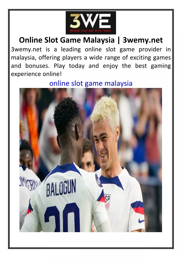 online slot game malaysia 3wemy net 3wemy