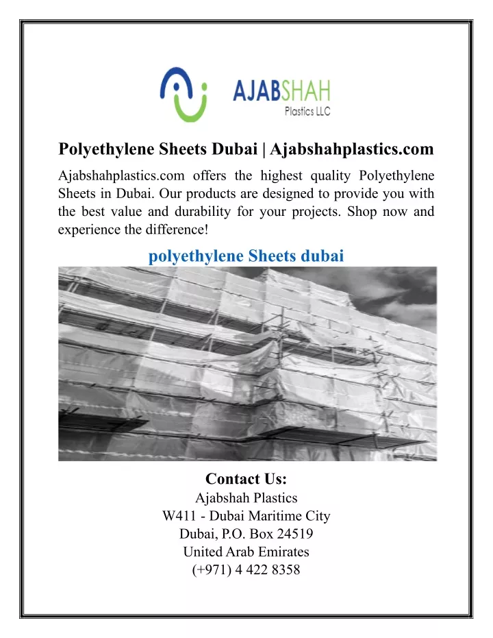 polyethylene sheets dubai ajabshahplastics com
