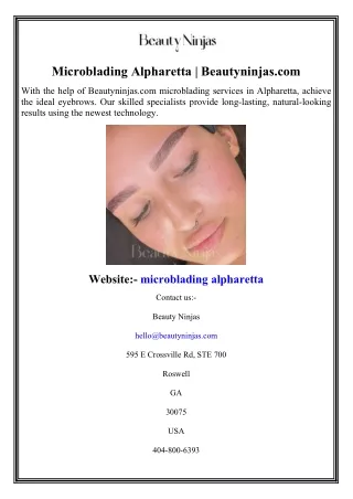 Microblading Alpharetta  Beautyninjas.com