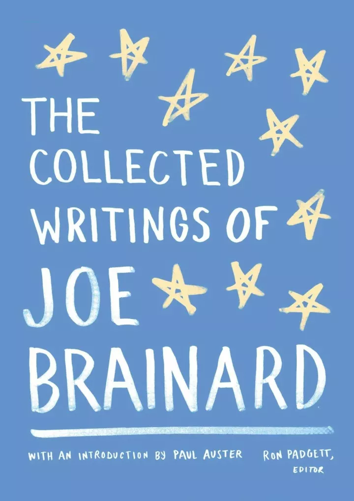 the collected writings of joe brainard a library