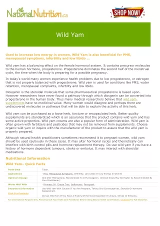 wild yam