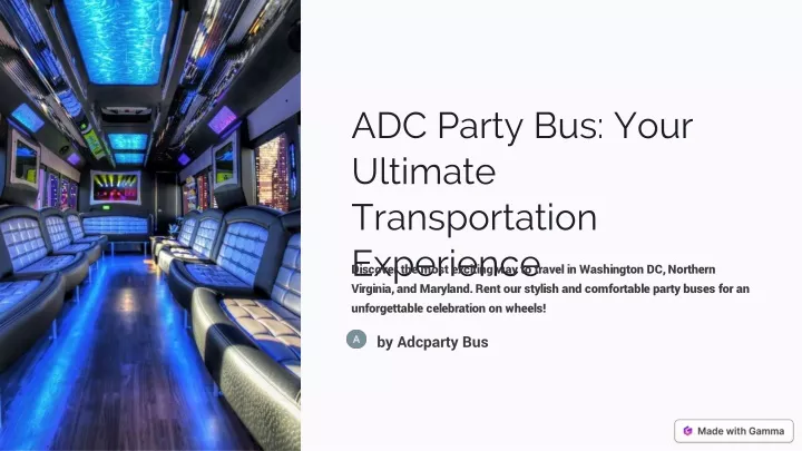 adc party bus your ultimate transportation