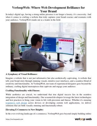 verloopweb where web development brilliance