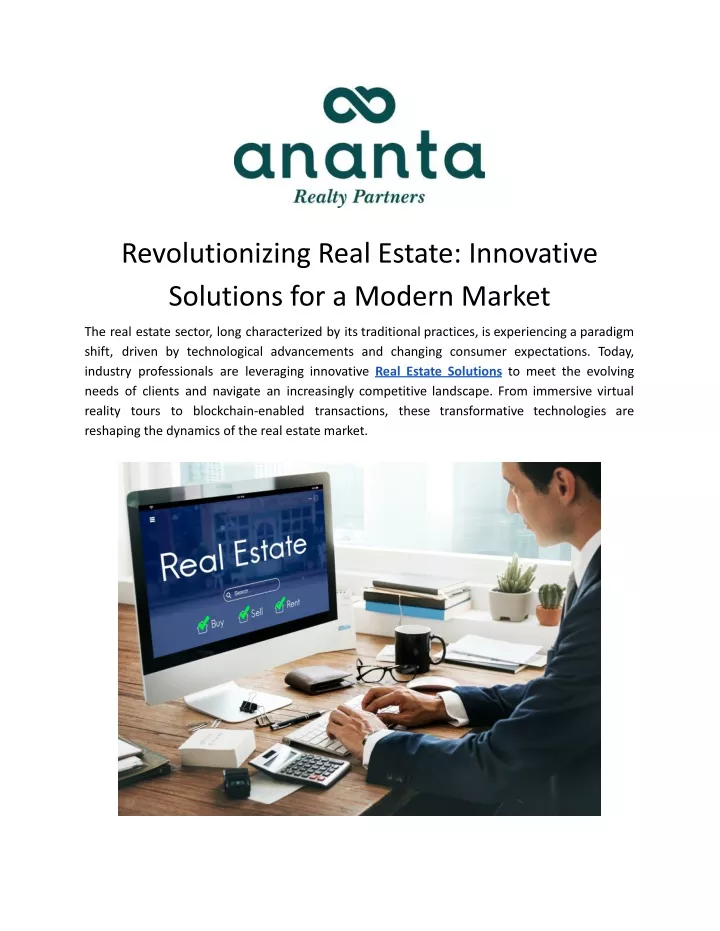 revolutionizing real estate innovative solutions
