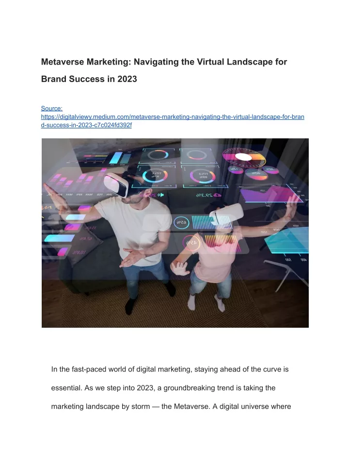 metaverse marketing navigating the virtual
