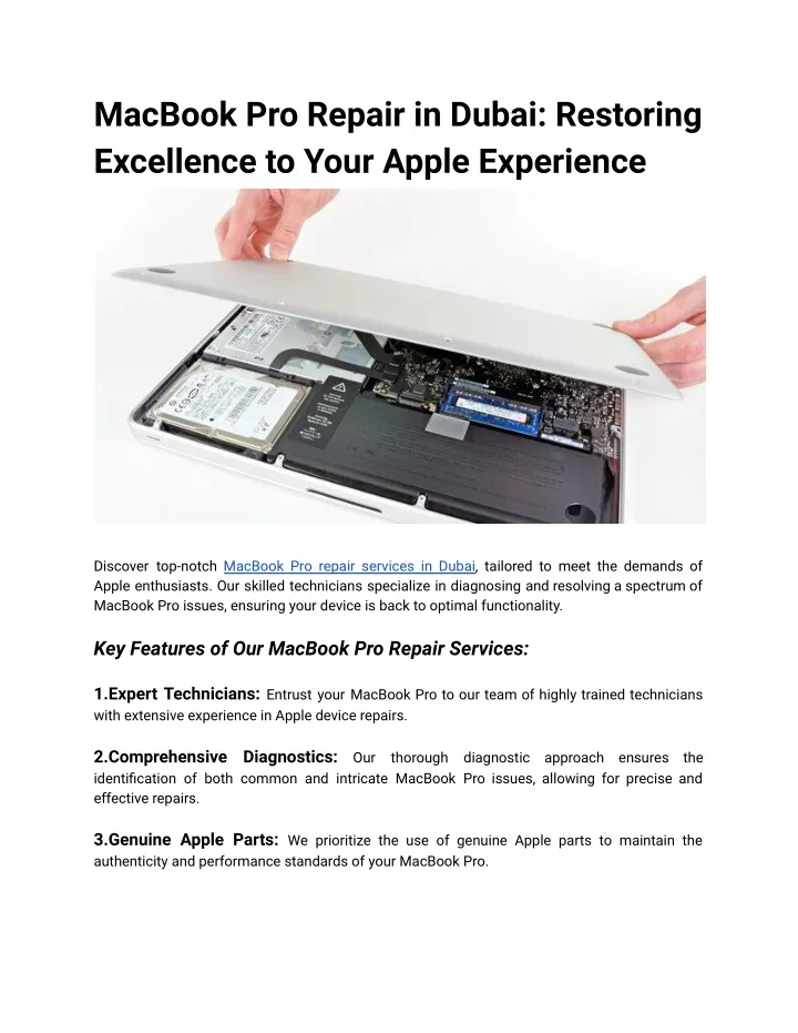 macbook pro repair in dubai restoring excellence