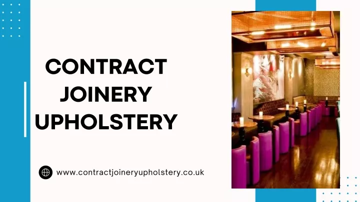 contract joinery upholstery