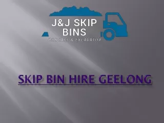 JJ Skip bin hire geelong