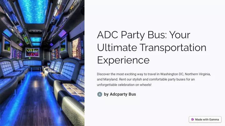adc party bus your ultimate transportation