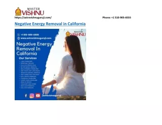 Negative Energy Removal in California