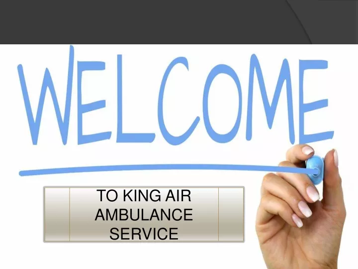 to king air ambulance service