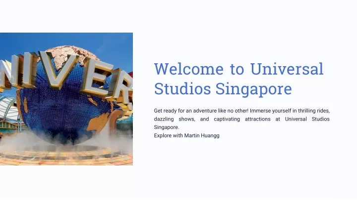 welcome to universal studios singapore