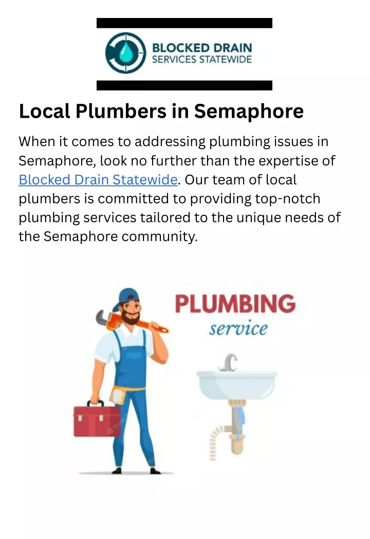 local plumbers in semaphore