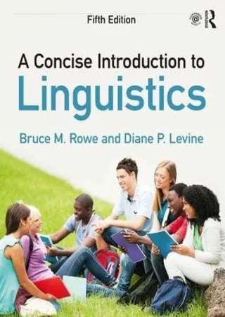 [PDF ❤READ❤ ONLINE] A Concise Introduction to Linguistics