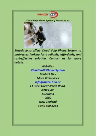 Cloud Voip Phone System  Maceit.co.nz