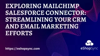 Integrate Salesforce and Mailchimp for Data Sync