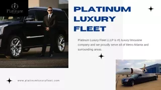 Get the Luxury Corporate Limousine Service in Atlanta by Platinum Luxury Fleet