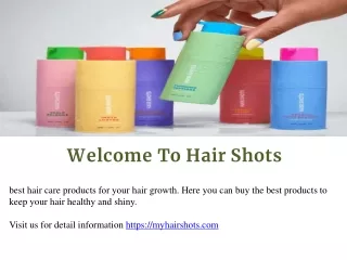 Buy Haircare Products - Best Treatment for Healthy Hair - Hair Shots