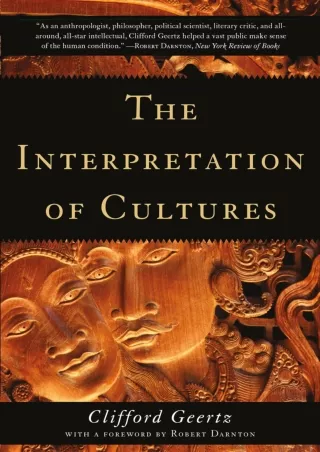 [PDF] ⭐DOWNLOAD⚡  The Interpretation of Cultures
