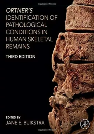 PDF/❤READ❤  Ortner's Identification of Pathological Conditions in Human Skeletal