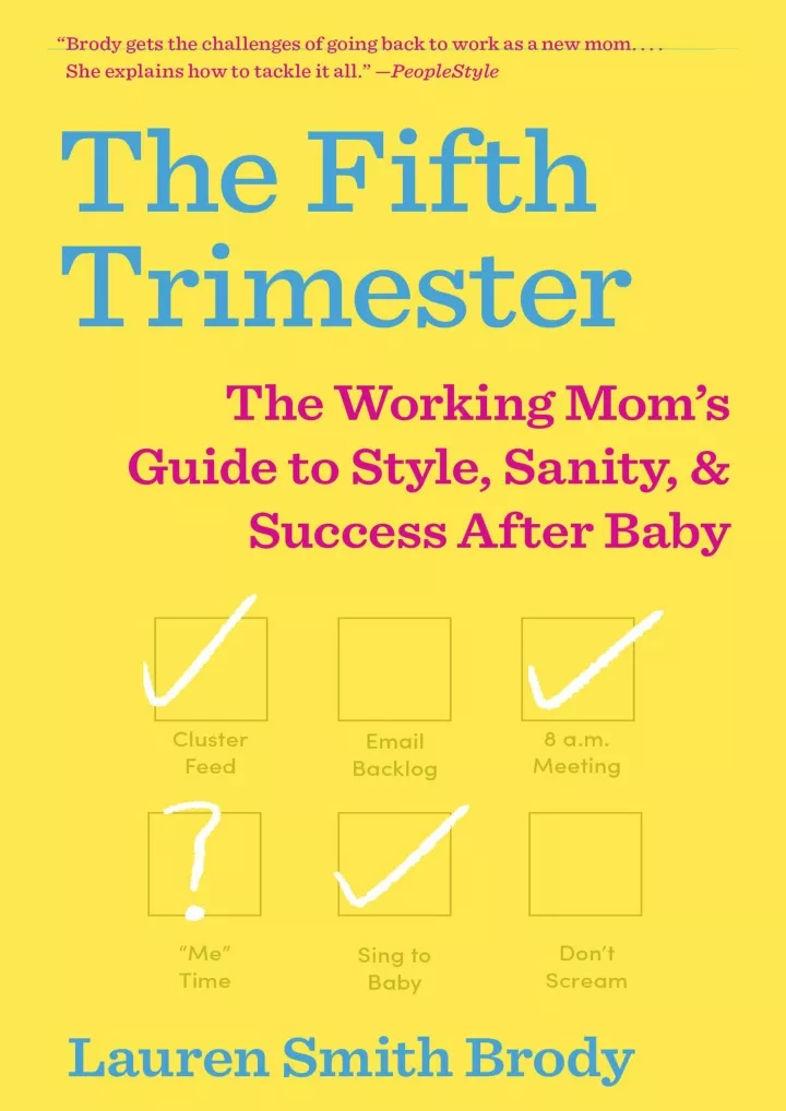 read pdf the fifth trimester the working