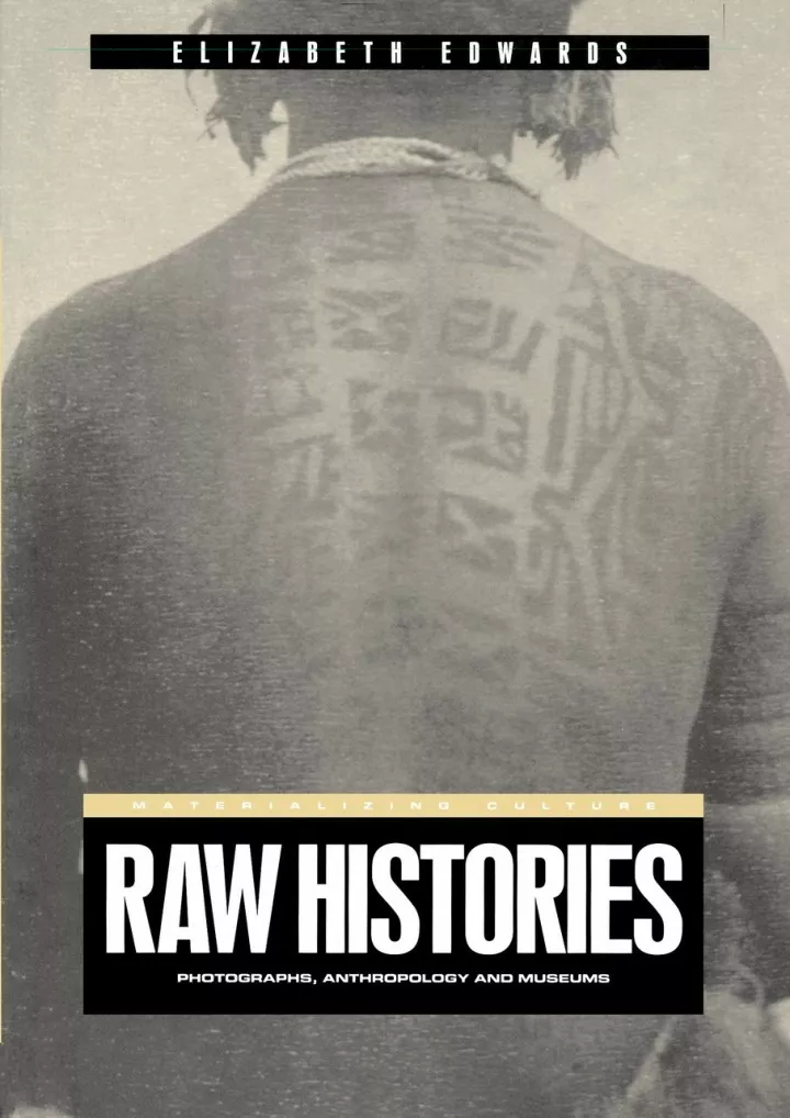 read pdf raw histories photographs anthropology